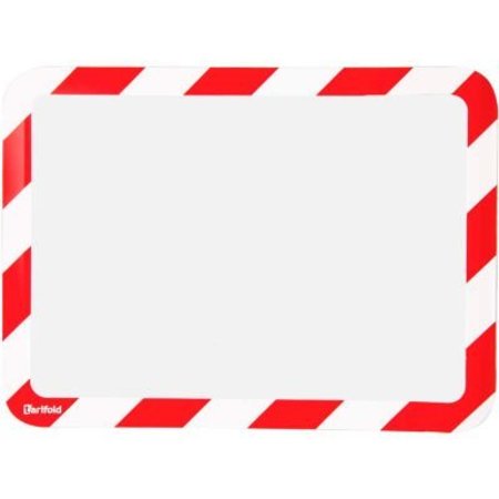 TARIFOLD Tarifold Safety Sign Holder, Magnetic Backed, Red & White Border P194943